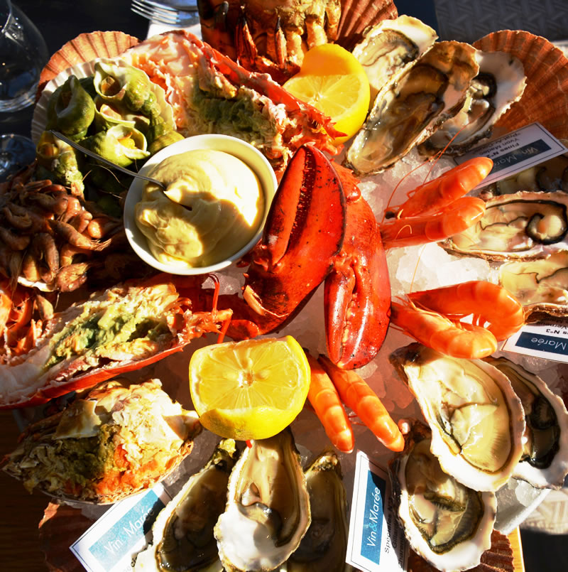 Plateaux de Fruits de mer Vin et Marée